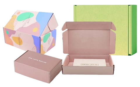 Small ear-lock mailer Boxes